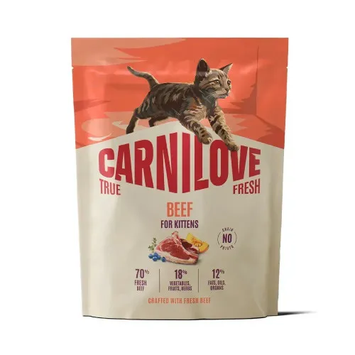 Корм сухий Carnilove True Fresh Beef Kitten для кошенят яловичина 400 г 1