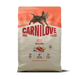 Сухий корм Carnilove True Fresh Beef Kitten для кошенят з яловичиною, 2 кг