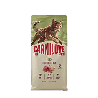 Корм сухий Carnilove True Fresh Duck Sterilised для стерилізованих котів качка 6 кг