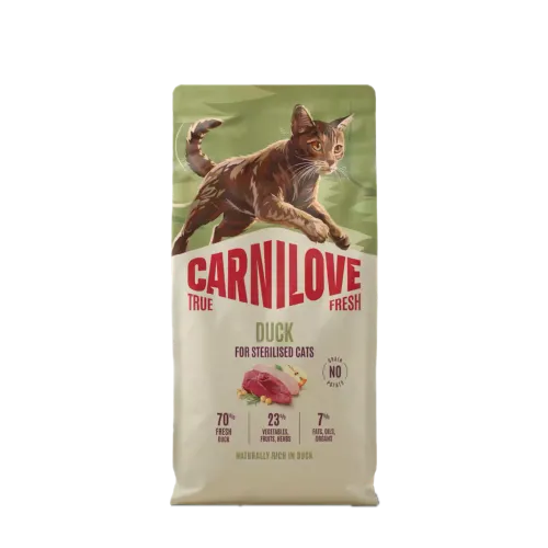 Корм сухий Carnilove True Fresh Duck Sterilised для стерилізованих котів качка 2 кг 1