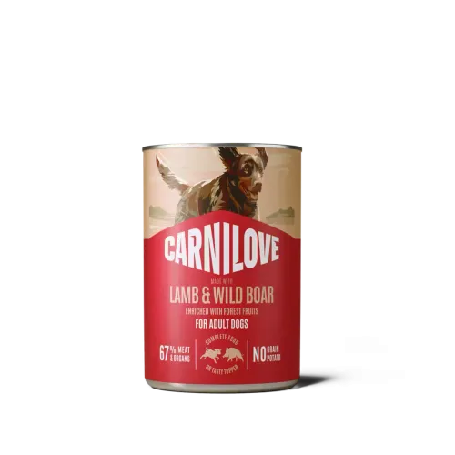 Корм вологий Carnilove Lamb & Wild Boar для собак паштет ягняти й дикий кабан 400 г 1