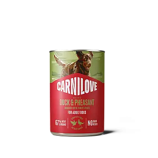 Корм вологий Carnilove Duck & Pheasant для собак паштет качка і фазан 400 г