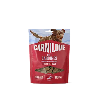 Ласощі Carnilove Soft Snack Sardines with Wild garlic для собак м'які сардини і дикий часник 200 г