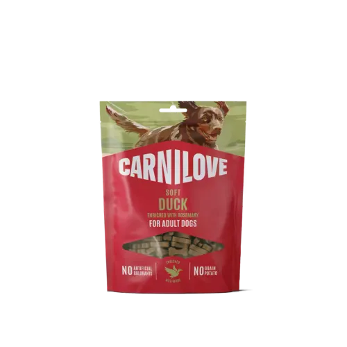 Ласощі Carnilove Soft Snack Duck with Rosemary для собак м'які качка і розмарин 200 г 1