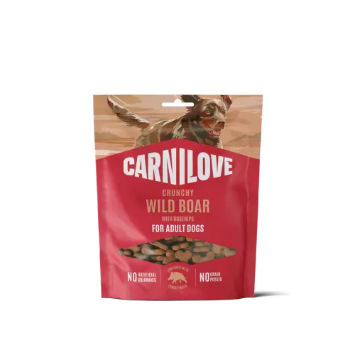 Ласощі Carnilove Crunchy Snack Wild Boar with Rosehips для собак хрусткі дикий кабан і шипшина 200 г 1