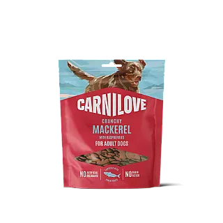 Ласощі Carnilove Crunchy Snack Mackerel with Raspberries для собак хрусткі скумбрія і малина 200 г