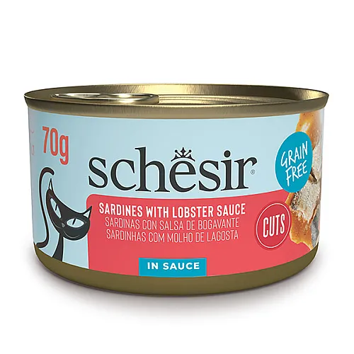 Вологий корм для котів Schesir Grill Sardines with Lobster sauce сардина з лобстером 70г 1