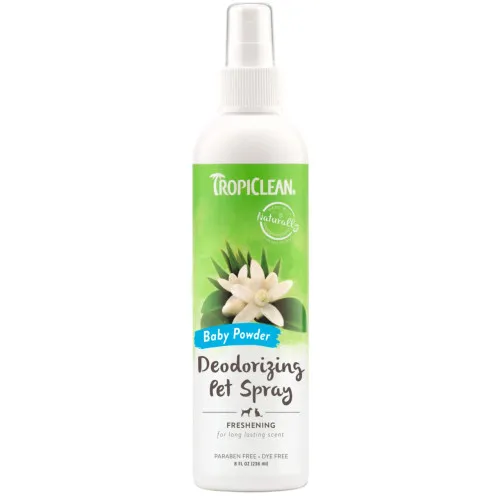 TropiClean Deodorizing Pet Spray - дезодоруючий спрей "Дитяча присипка" для котів і собак 236 мл 1
