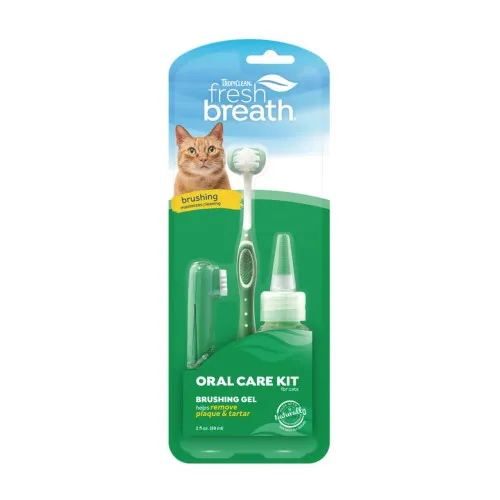 Набір для чистки зубів Свіжий подих Tropiclean Fresh Breath для котів 59 мл 1
