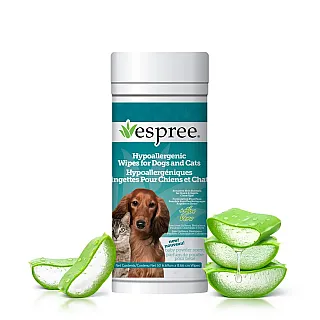 Espree Hypo-Allergenic Dog & Cat Aloe Wipes гіпоалергенні гігієнічні салфетки для собак та котів, 50 шт
