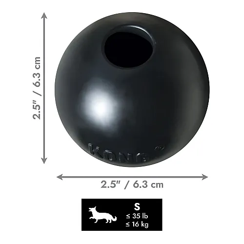 Іграшка KONG Extreme Ball для собак, надміцний м'яч, з отвором для ласощів, розмір S 2