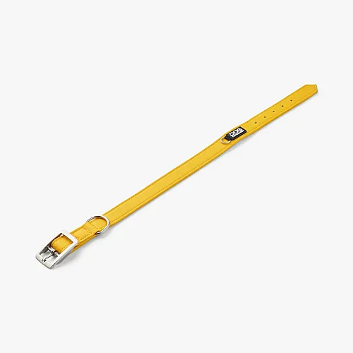 Нашийник для собак Dog Copenhagen Urban Classic Collar лимонний з веганської силіконової шкіри (XS) 2
