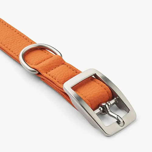 Нашийник для собак Dog Copenhagen Urban Classic Collar помаранчевий з веганської силіконової шкіри (M) 3