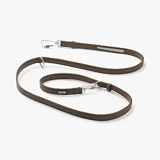 Багатофункціональний повідець Dog Copenhagen Urban Classic Hands-Free мокко з веганської силіконової шкіри (S) 2 м
