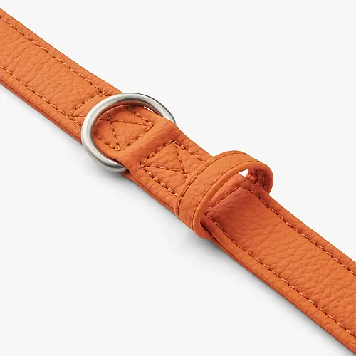 Багатофункціональний повідець Dog Copenhagen Urban Classic Hands-Free помаранчевий з веганської силіконової шкіри (S) 2 м 4