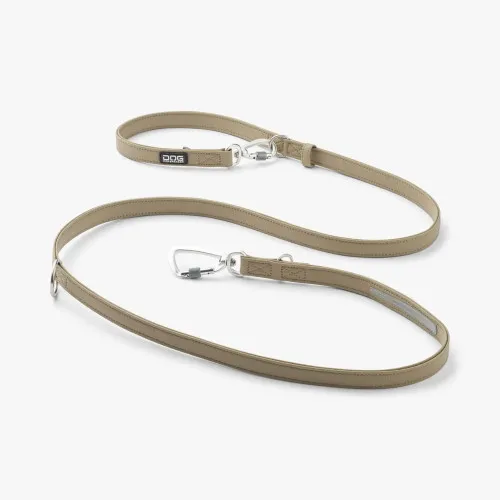 Багатофункціональний повідець Dog Copenhagen Urban Classic Hands-Free Dune з веганської силіконової шкіри (S) 2 м 1