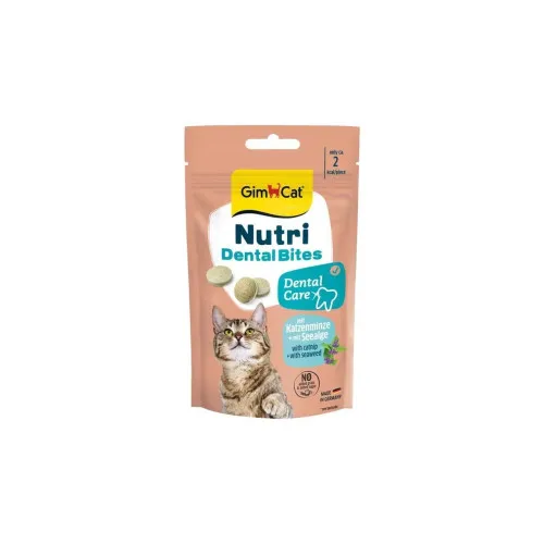 Вітаміни GimCat Nutri Dental Bites для котів для здоров я зубів 40 г 1